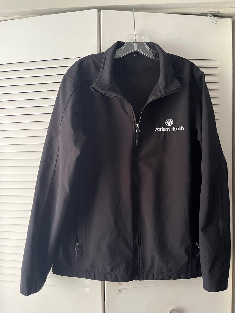 Atrium Health Men’s Large Black Jacket with fleece lining